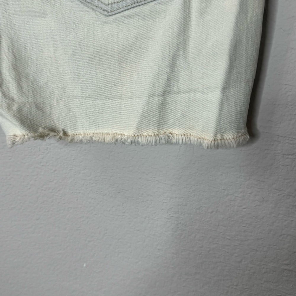 Pilcro and Letterpress Light Blue Denim Floral Raw Hem Shorts Size 30 - Picture 8 of 10